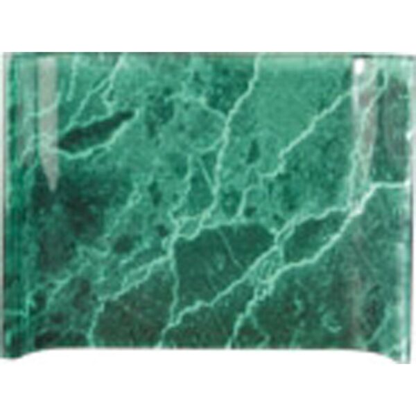 6" x 4" Green Marbleized Acrylic Crescent