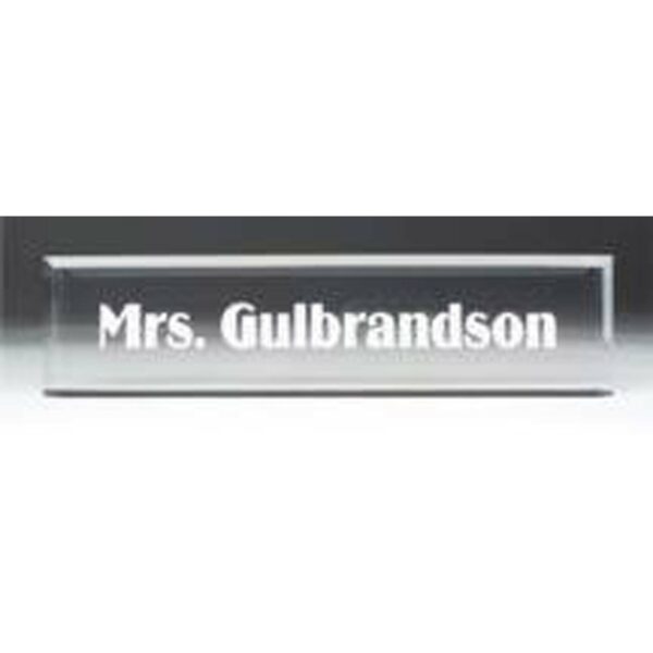 8" x 2" Clear Acrylic Desk Wedge