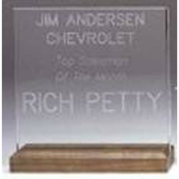 6" x 6" Clear Square Acrylic (Base not included)