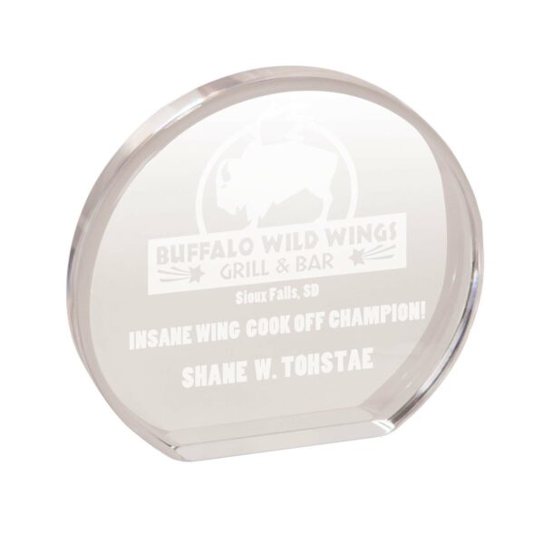 6" x 5 1/2" Clear Round Acrylic