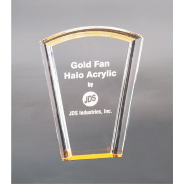 8" Gold Fan Halo Acrylic