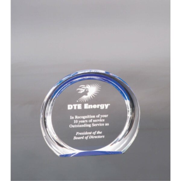 5 3/8" Blue Round Halo Acrylic