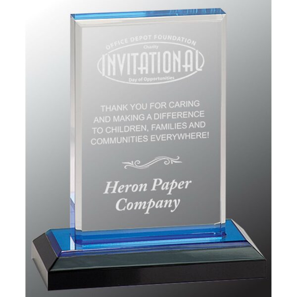 5" x 6" Blue Beveled Impress Acrylic