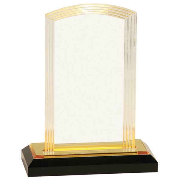 7" Gold Step Arch Impress Acrylic