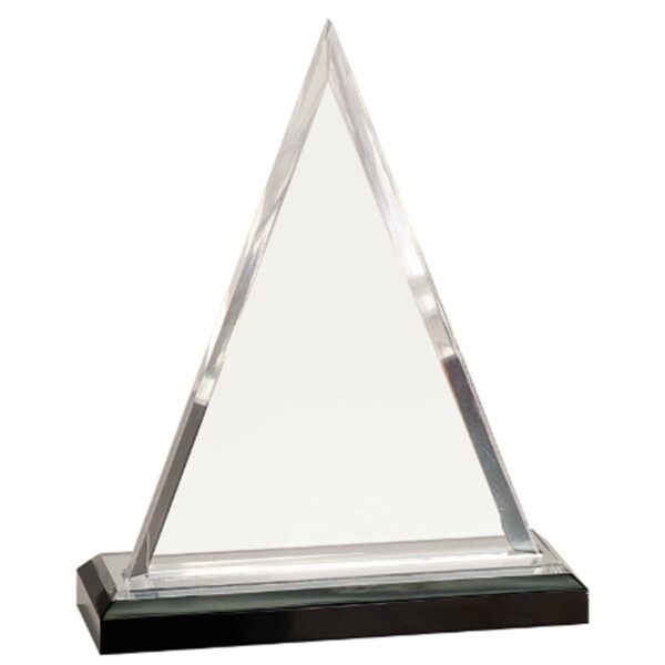 8 3/4" Silver Triangle Impress Acrylic