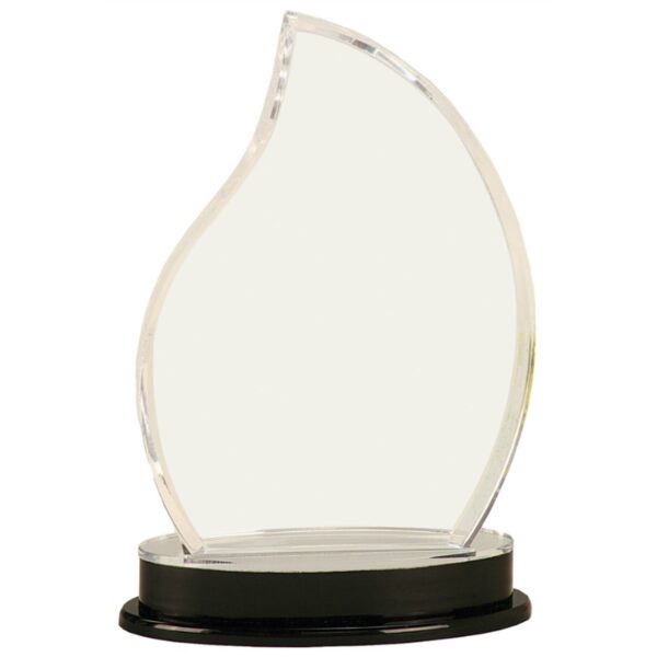 8 1/4" Silver Flame Impress Acrylic