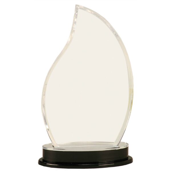 9 1/4" Silver Flame Impress Acrylic