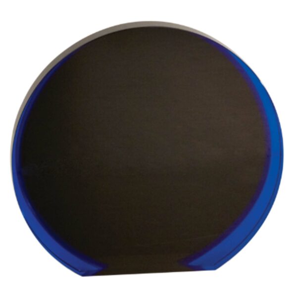 6 1/4" Black/Blue Luminary Circle Acrylic