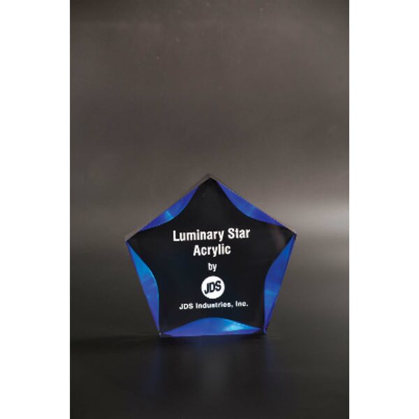 5" Black/Blue Luminary Star Acrylic