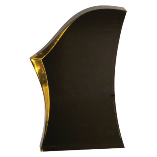 7" Black/Gold Luminary Surge Acrylic