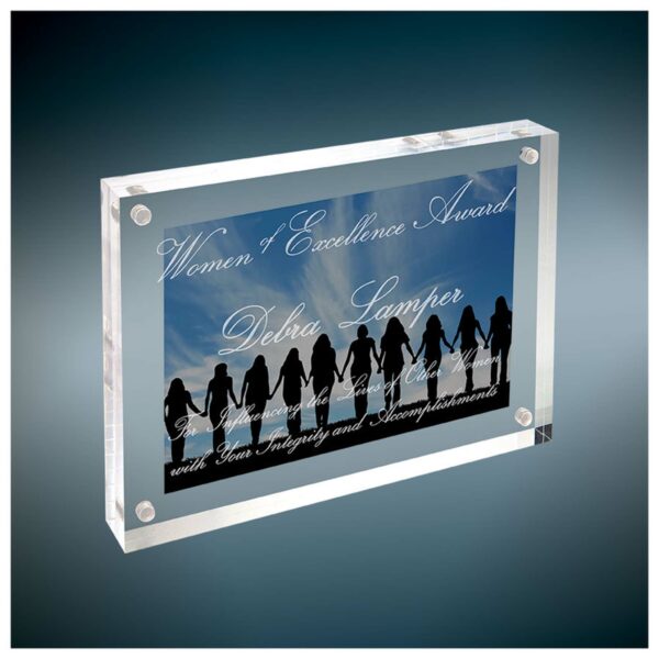 5" x 7" Clear Rectangle Magnetic Acrylic