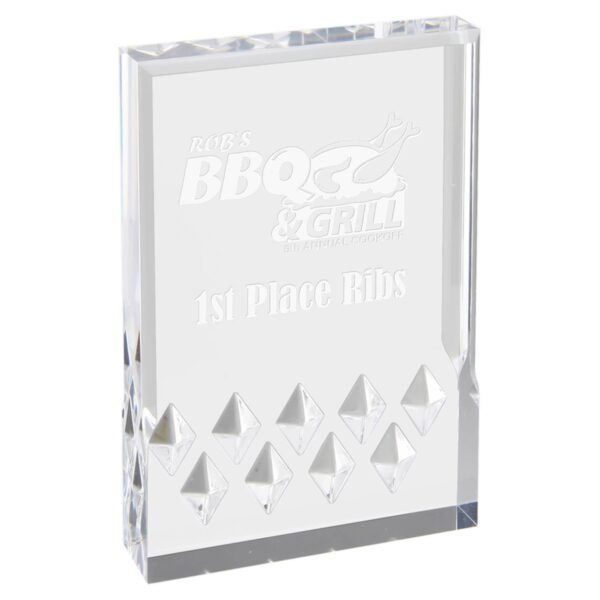 6" x 8" Silver Diamond Mirage Acrylic