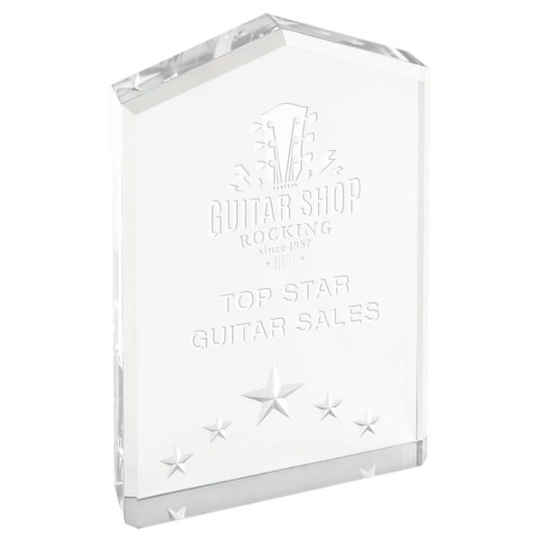 6" Silver Star Point Acrylic