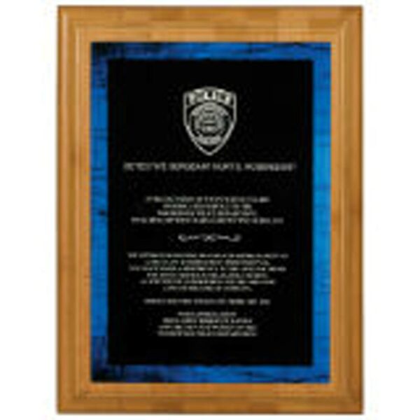 6 7/8" x 9 7/8" Blue Galaxy Acrylic Plaque Plate