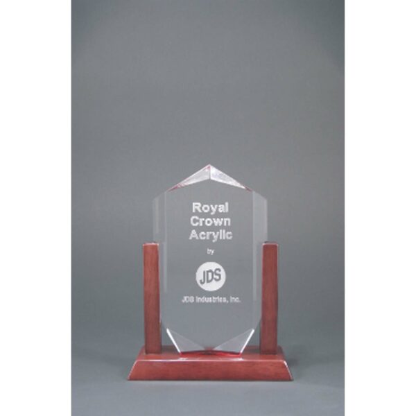 9" Clear Royal Crown Acrylic