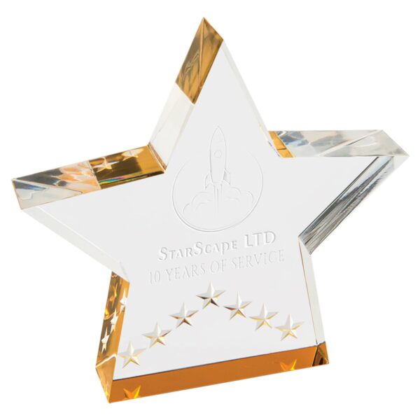 5" Gold Star Performer Acrylic