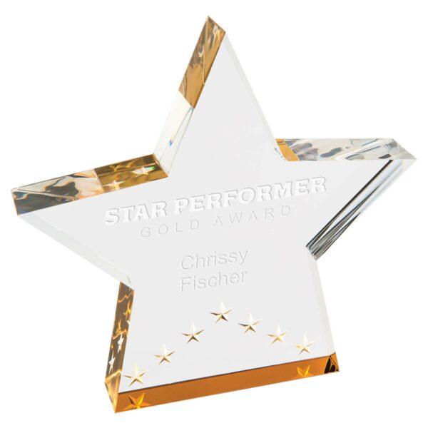 6" Gold Star Performer Acrylic