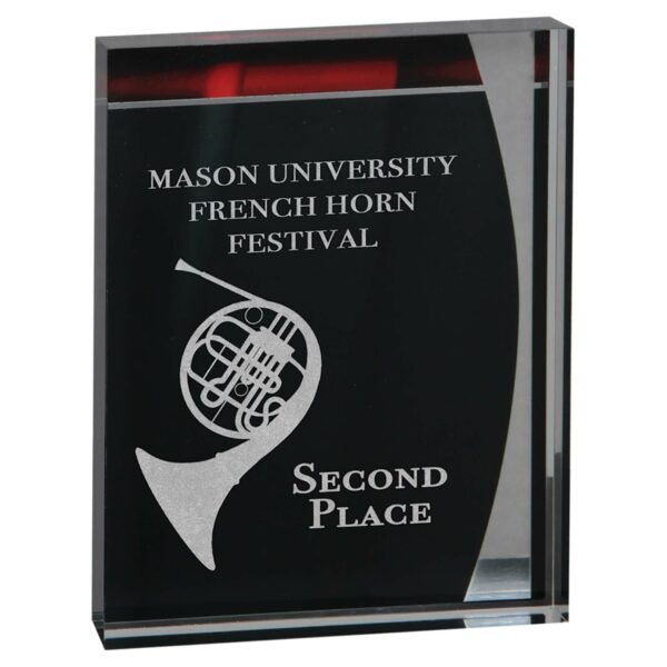 5 1/4" x 6 1/2" Lustre Acrylic Standup Plaque