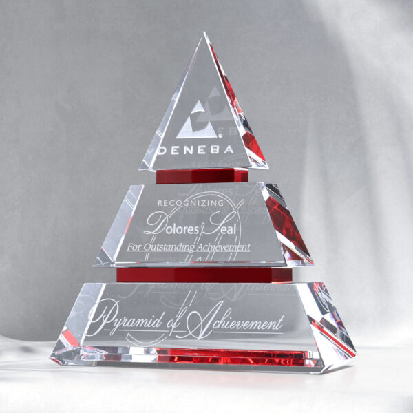 Accolade Ruby Pyramid 7"