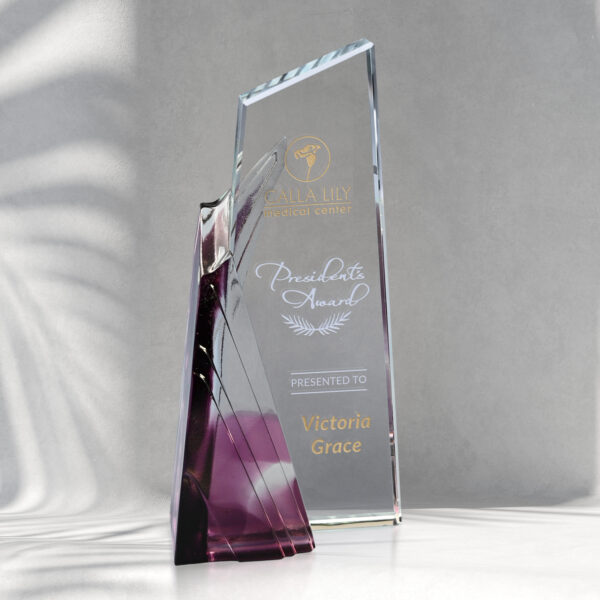 Achievement Purple Award 8-1/2"