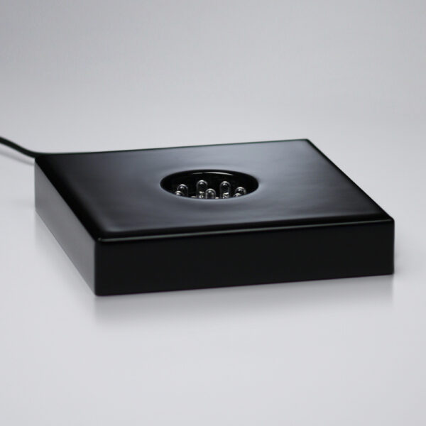 Black Piano Finish Lighted Square Base 4-3/4"