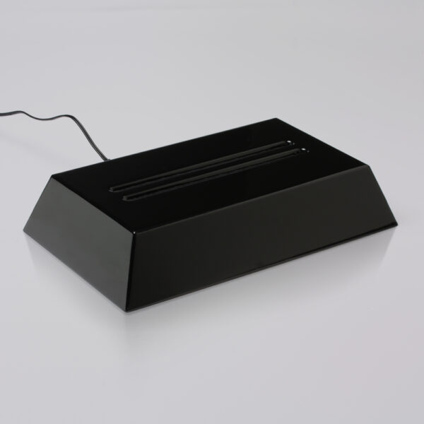 Elite Black Piano Finish Rectangle Base 12-1/4"