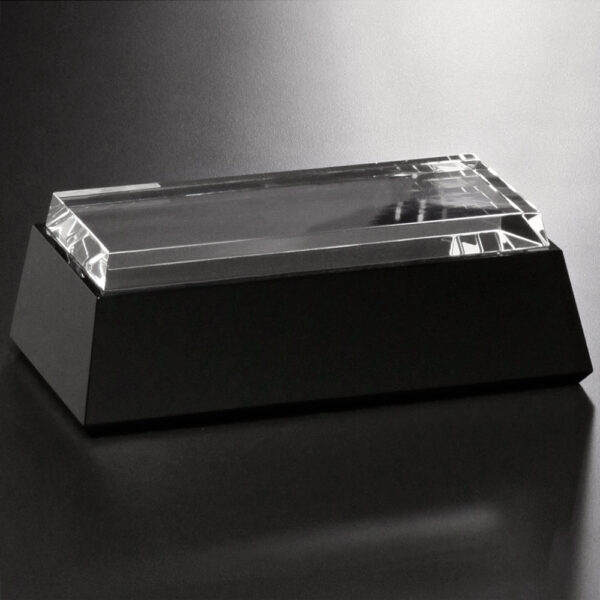 Black and Optical Crystal Base - Rectangle