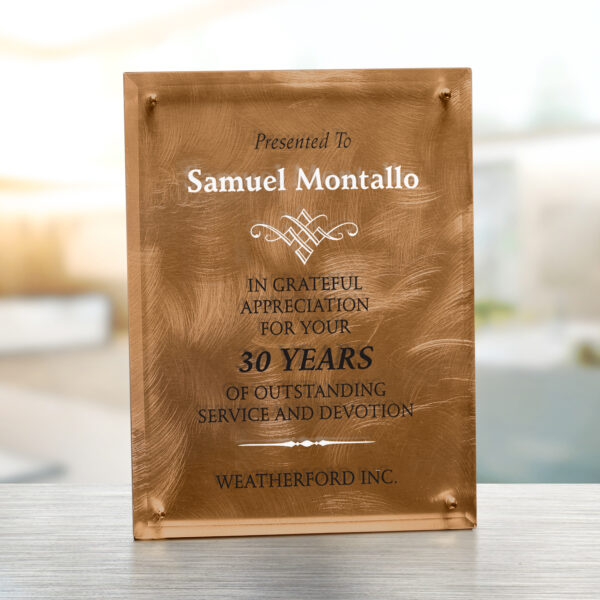 Bronze Alloy Plaque 7" x 9"