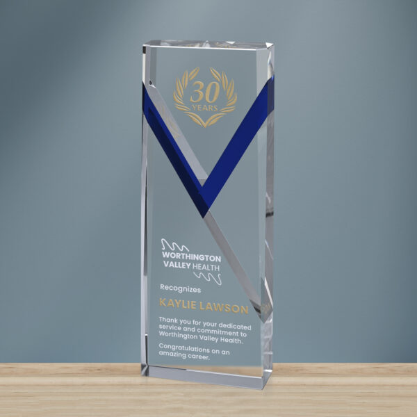 Celebrate Blue Award 8-1/4"