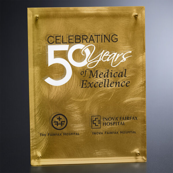 Gold Alloy Plaque 8" x 10"