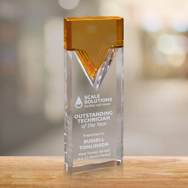 Nobility Amber Award 8-3/4"