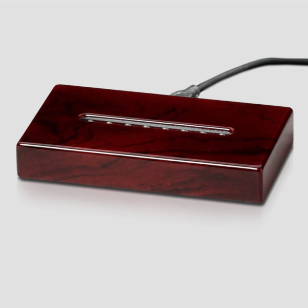 Rosewood Piano Finish Lighted Rectangle Base 6-1/2"