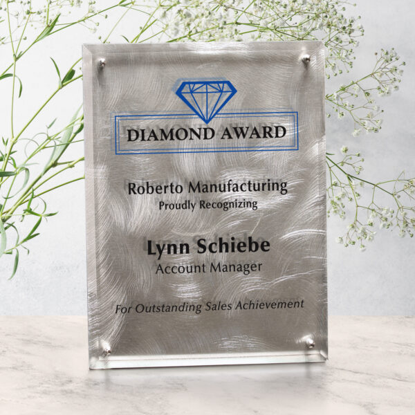 Silver Alloy Plaque 9" x 12"