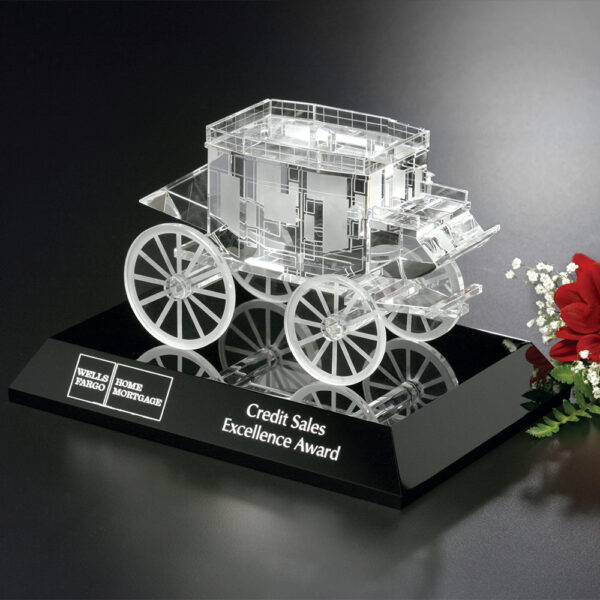 Stagecoach Award on Black Base 4-1/2"